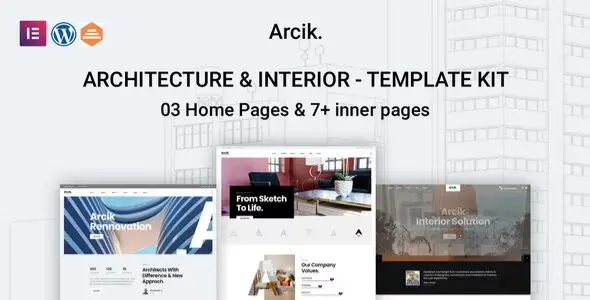 Arcik – Architecture & Interior Elementor Template Kit