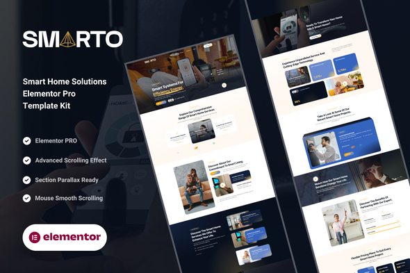 Smarto - Smart Home Solutions Elementor Pro Template Kit